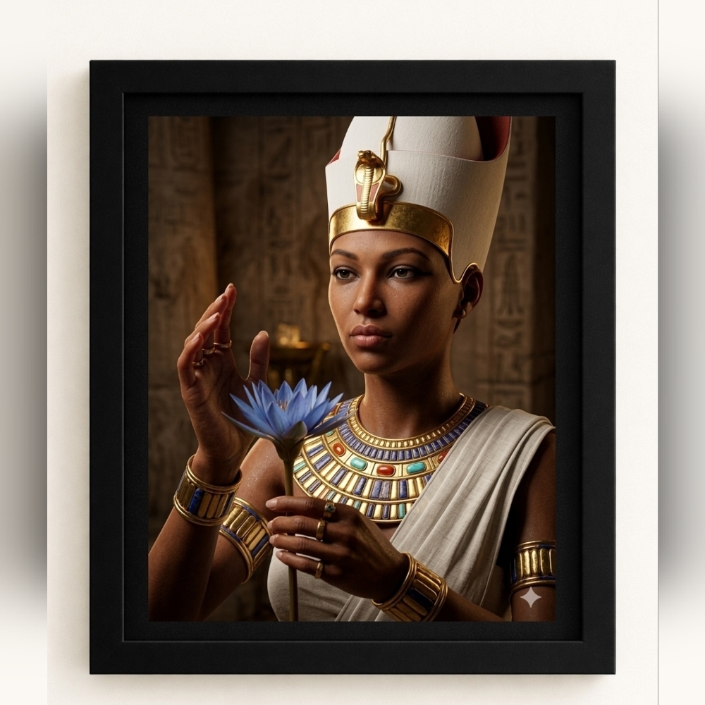 Egyptian Pharaoh Hatshepsut Portrait in A Frame 8x10